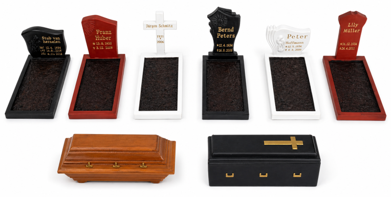 550600 - Friedhof mit Grabsteinen